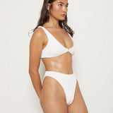 Vica Bottom - Eco White Rib