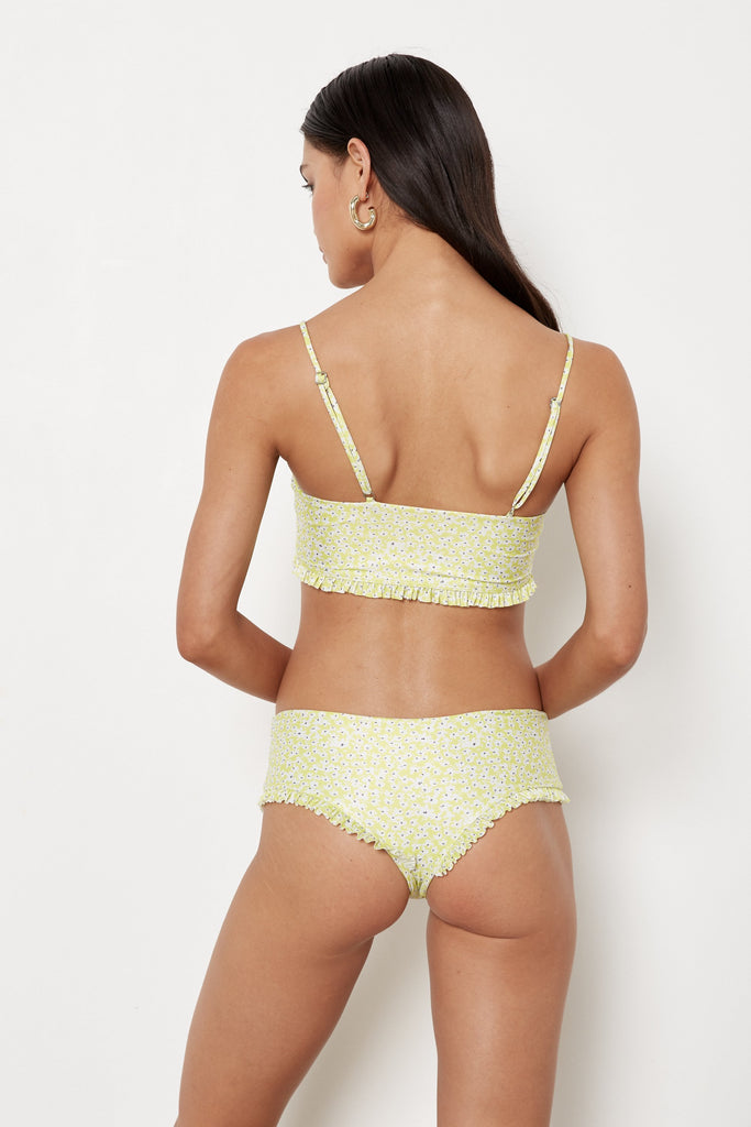 Capri Top - Lime Wildflower - Eco