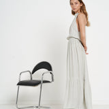 Pacifica Dress - Silver - Silk