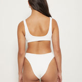 Vica Bottom - Eco White Rib