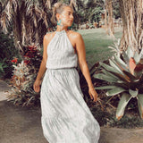 Pacifica Dress - Olive Snake - Rayon