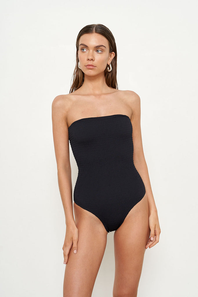 Costa One Piece - Eco Black Rib