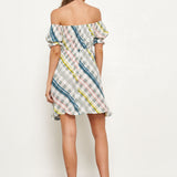 Austin Dress - Provence Plaid