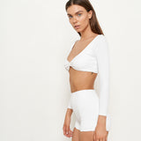 Momo Top - Eco White Rib
