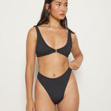 Vica Bottom - Eco Black Rib