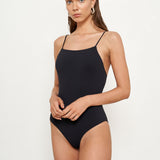 Lucy One Piece - Eco Black Rib