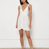 Lilah Dress - Moss Baby Dot