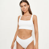 Pixie Top - Eco White Rib