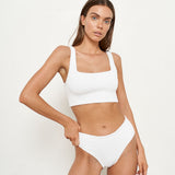 Pixie Top - Eco White Rib