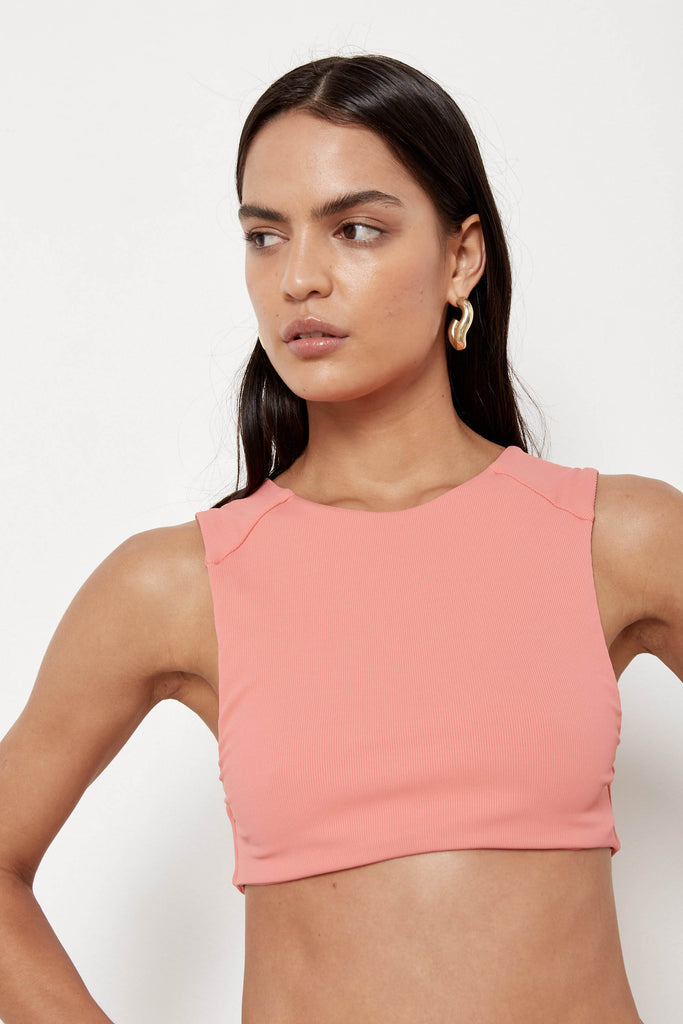 Lola Top - Hibiscus Rib
