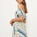 Austin Dress - Provence Plaid