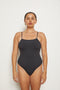 Lucy One Piece - Eco Black Rib