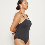 Lucy One Piece - Eco Black Rib