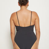 Lucy One Piece - Eco Black Rib