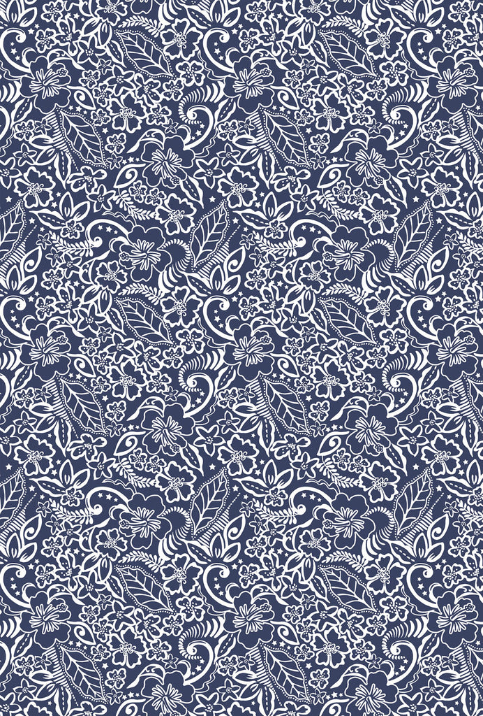 Santa Fe Top - Indigo Batik