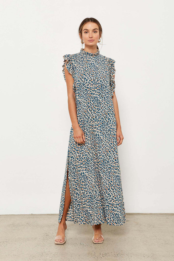 Makaha Dress - French Leopard