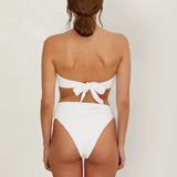 Vivien Bottom - Eco White Rib