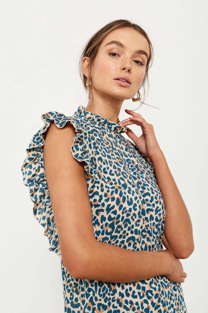 Makaha Dress - French Leopard