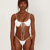 Palm Bottom - Eco White Rib