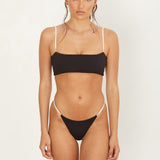 Mika Bottom - Eco Black Rib