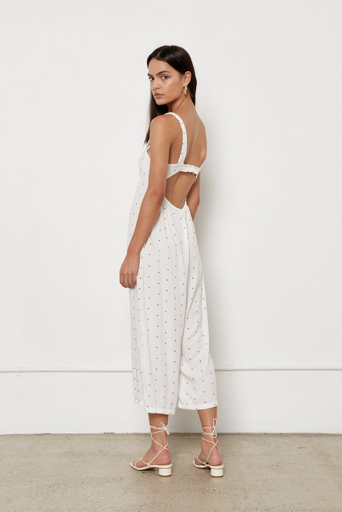 Jenny Jumpsuit - Moss Baby Dot