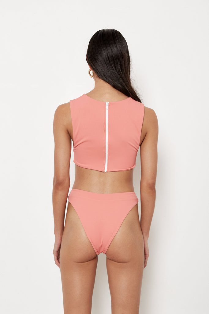 Lola Top - Hibiscus Rib