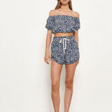 Santa Fe Top - Indigo Batik