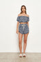 Santa Fe Top - Indigo Batik