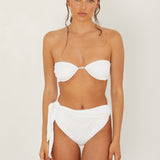 Vivien Bottom - Eco White Rib